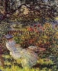 Alice Hoschede in the Garden
